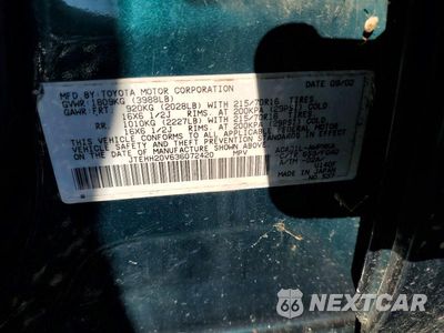 Zdjęcie 13 z 13 samochodu: 2003 TOYOTA RAV4 BASE VIN:JTEHH20V636072420 - miniatura