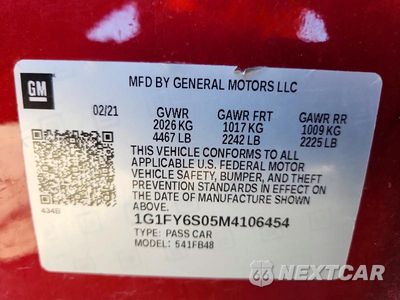 Zdjęcie 13 z 13 samochodu: 2021 CHEVROLET BOLT EV LT VIN:1G1FY6S05M4106454 - miniatura