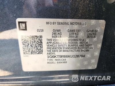 Zdjęcie 13 z 13 samochodu: 2019 CADILLAC CT6 PLATINUM CSAV VIN:1G6KT5R66KU128794 - miniatura