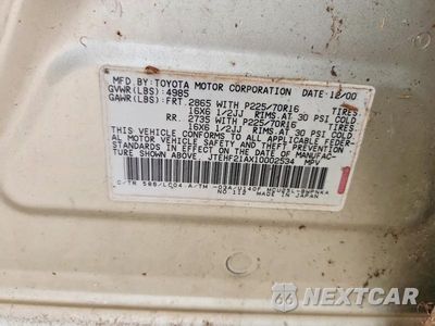 Zdjęcie 13 z 13 samochodu: 2001 TOYOTA HIGHLANDER VIN:JTEHF21AX10002534 - miniatura