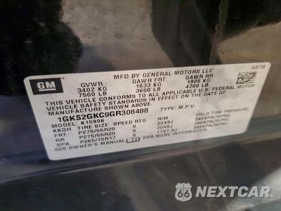 Zdjęcie 13 z 13 samochodu: 2016 GMC YUKON XL K1500 SLT VIN:1GKS2GKC9GR308488 - miniatura