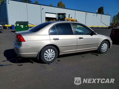 Trzecie zdjęcie samochodu z tyłu: 2001 HONDA CIVIC LX VIN:1HGES16511L006982 - miniatura