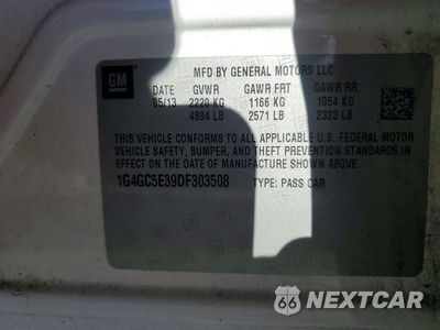 Zdjęcie 12 z 12 samochodu: 2013 BUICK LACROSSE VIN:1G4GC5E39DF303508 - miniatura