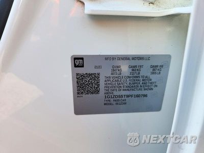 Zdjęcie 12 z 12 samochodu: 2023 CHEVROLET MALIBU LT VIN:1G1ZD5ST9PF160796 - miniatura