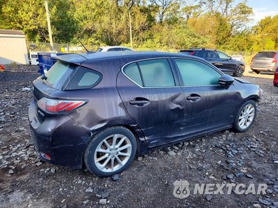 Trzecie zdjęcie samochodu z tyłu: 2011 LEXUS CT VIN:JTHKD5BH9B2041424 - miniatura