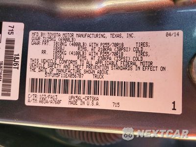 Zdjęcie 12 z 12 samochodu: 2014 TOYOTA TUNDRA SR VIN:5TFUM5F11EX056787 - miniatura