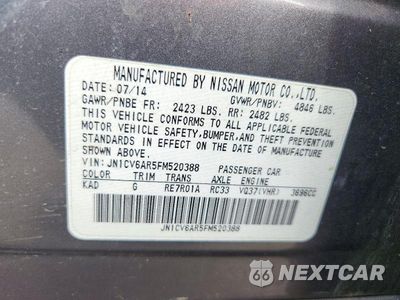 Zdjęcie 13 z 13 samochodu: 2015 INFINITI Q40 BASE VIN:JN1CV6AR5FM520388 - miniatura