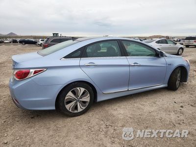 Trzecie zdjęcie samochodu z tyłu: 2015 HYUNDAI SONATA HYBRID LIMITED VIN:KMHEC4A45FA118968 - miniatura