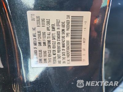 Zdjęcie 12 z 12 samochodu: 2013 HONDA ACCORD LX VIN:1HGCR2F3XDA238391 - miniatura