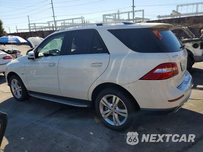 Drugie zdjęcie samochodu z przodu: 2012 MERCEDES-BENZ ML 350 4MATIC VIN:4JGDA5HBXCA031946 - miniatura