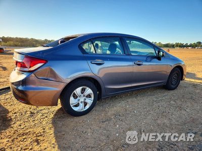 Trzecie zdjęcie samochodu z tyłu: 2014 HONDA CIVIC LX VIN:2HGFB2F56EH559849 - miniatura