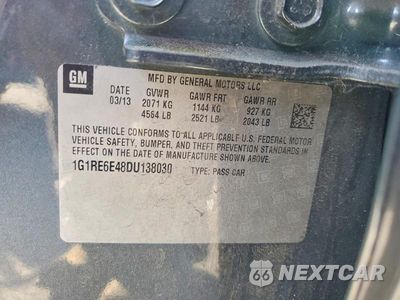 Zdjęcie 12 z 12 samochodu: 2013 CHEVROLET VOLT VIN:1G1RE6E48DU138030 - miniatura