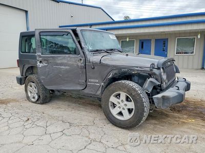 Czwarte zdjęcie samochodu z boku: 2018 JEEP WRANGLER SPORT VIN:1C4AJWAG3JL889523 - miniatura