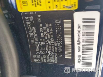 Zdjęcie 12 z 12 samochodu: 2009 BMW 550 I VIN:WBANW53589CT55712 - miniatura