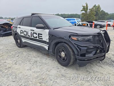 Czwarte zdjęcie samochodu z boku: 2022 FORD EXPLORER POLICE INTERCEPTOR VIN:1FM5K8AC0NGA48714 - miniatura