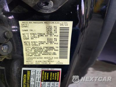 Zdjęcie 12 z 12 samochodu: 2011 NISSAN FRONTIER SV V6 VIN:1N6AD0CW3BC405230 - miniatura