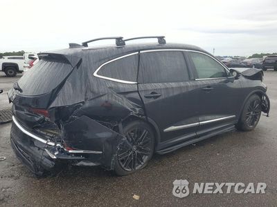 Trzecie zdjęcie samochodu z tyłu: 2023 ACURA MDX ADVANCE VIN:5J8YE1H8XPL020450 - miniatura