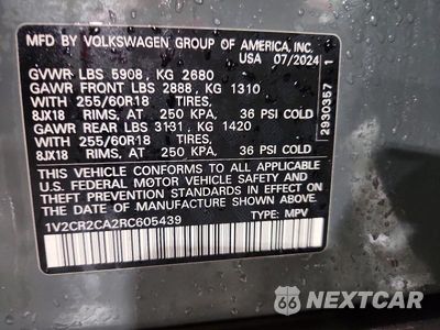 Zdjęcie 14 z 14 samochodu: 2024 VOLKSWAGEN ATLAS PEAK EDITION SE VIN:1V2CR2CA2RC605439 - miniatura