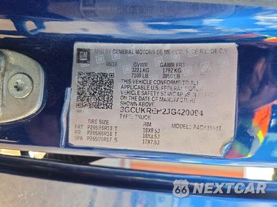 Zdjęcie 12 z 12 samochodu: 2018 CHEVROLET SILVERADO K1500 LT VIN:3GCUKREH2JG420094 - miniatura