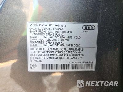 Zdjęcie 13 z 13 samochodu: 2015 AUDI Q7 PREMIUM PLUS VIN:WA1LGAFE2FD031649 - miniatura