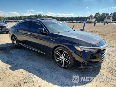 Czwarte zdjęcie samochodu z boku: 2022 HONDA ACCORD TOURING HYBRID VIN:1HGCV3F97NA007682 - miniatura