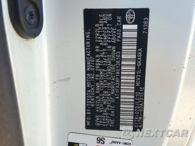 Zdjęcie 12 z 12 samochodu: 2008 TOYOTA CAMRY SOLARA SLE V6 VIN:4T1FA38P18U136163 - miniatura