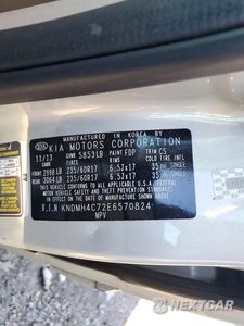 Zdjęcie 13 z 13 samochodu: 2014 KIA SEDONA EX VIN:KNDMH4C72E6570824 - miniatura