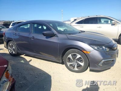 Czwarte zdjęcie samochodu z boku: 2019 HONDA CIVIC LX VIN:19XFC2F61KE200727 - miniatura