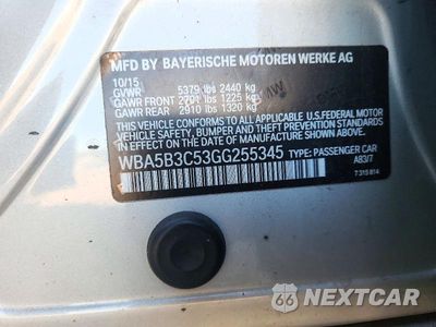 Zdjęcie 12 z 12 samochodu: 2016 BMW 535 XI VIN:WBA5B3C53GG255345 - miniatura