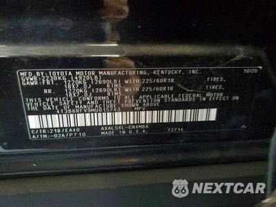 Zdjęcie 13 z 13 samochodu: 2021 TOYOTA RAV4 HYBRID XLE PREMIUM VIN:4T3B6RFV9MU015743 - miniatura