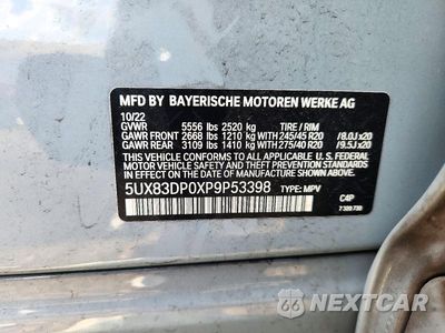 Zdjęcie 13 z 13 samochodu: 2023 BMW X3 M40I VIN:5UX83DP0XP9P53398 - miniatura