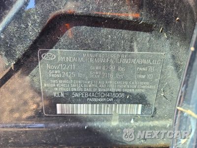 Zdjęcie 12 z 12 samochodu: 2012 HYUNDAI SONATA GLS VIN:5NPEB4AC1CH418008 - miniatura