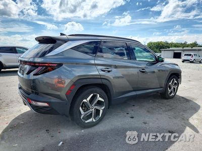 Trzecie zdjęcie samochodu z tyłu: 2022 HYUNDAI TUCSON LIMITED VIN:5NMJE3AE8NH071892 - miniatura