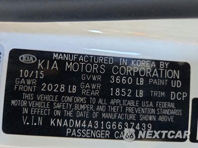 Zdjęcie 12 z 12 samochodu: 2016 KIA RIO LX VIN:KNADM4A31G6637439 - miniatura