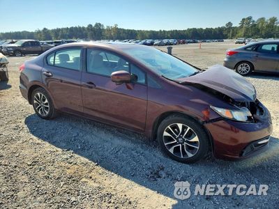 Czwarte zdjęcie samochodu z boku: 2015 HONDA CIVIC EX VIN:19XFB2F81FE069034 - miniatura