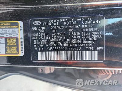 Zdjęcie 13 z 13 samochodu: 2018 HYUNDAI TUCSON LIMITED VIN:KM8J33A20JU820260 - miniatura