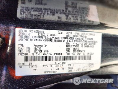 Zdjęcie 12 z 12 samochodu: 2015 FORD FOCUS SE VIN:1FADP3F28FL262191 - miniatura