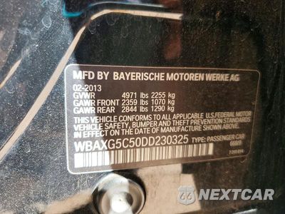 Zdjęcie 12 z 12 samochodu: 2013 BMW 528 I VIN:WBAXG5C50DD230325 - miniatura