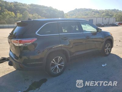Trzecie zdjęcie samochodu z tyłu: 2016 TOYOTA HIGHLANDER XLE VIN:5TDJKRFH1GS355539 - miniatura