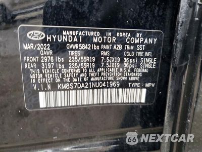 Zdjęcie 14 z 14 samochodu: 2022 HYUNDAI SANTA FE LIMITED VIN:KM8S7DA21NU041969 - miniatura