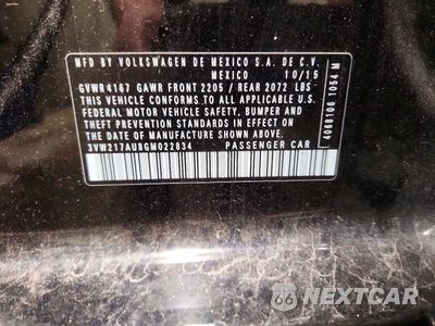 Zdjęcie 13 z 13 samochodu: 2016 VOLKSWAGEN GOLF S/SE VIN:3VW217AU8GM022834 - miniatura