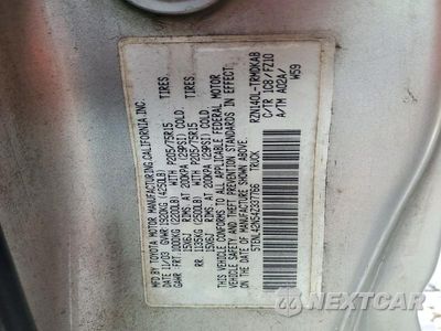 Zdjęcie 12 z 12 samochodu: 2004 TOYOTA TACOMA BASE VIN:5TENL42N54Z337766 - miniatura