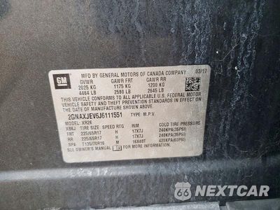 Zdjęcie 13 z 13 samochodu: 2018 CHEVROLET EQUINOX LT VIN:2GNAXJEV6J6111551 - miniatura