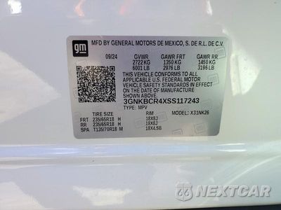 Zdjęcie 13 z 13 samochodu: 2025 CHEVROLET BLAZER 2LT VIN:3GNKBCR4XSS117243 - miniatura