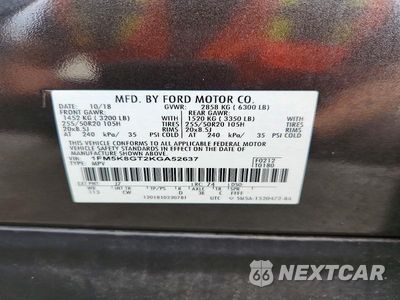 Zdjęcie 14 z 14 samochodu: 2019 FORD EXPLORER SPORT VIN:1FM5K8GT2KGA52637 - miniatura