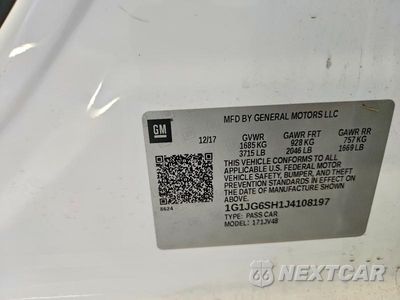 Zdjęcie 12 z 12 samochodu: 2018 CHEVROLET SONIC VIN:1G1JG6SH1J4108197 - miniatura