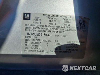 Zdjęcie 13 z 13 samochodu: 2016 CHEVROLET COLORADO Z71 VIN:1GCGSDE33G1246421 - miniatura