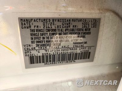 Zdjęcie 13 z 13 samochodu: 2025 NISSAN SENTRA SV VIN:3N1AB8CVXSY383896 - miniatura