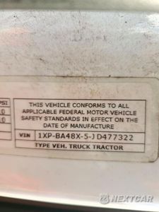 Zdjęcie 10 z 11 samochodu: 2018 PETERBILT 579 VIN:1XPBA48X5JD477322 - miniatura