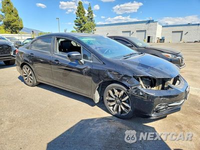Czwarte zdjęcie samochodu z boku: 2015 HONDA CIVIC EXL VIN:2HGFB2F99FH512626 - miniatura
